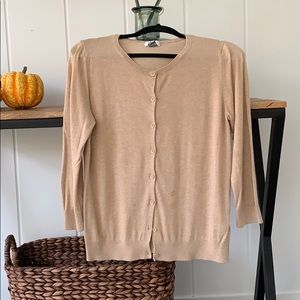 Old Navy Med. Camel Tan Cardigan Button Down